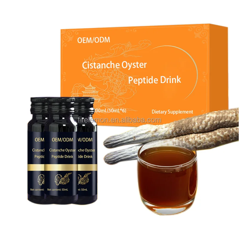 OEM Oyster Supplement Natural Cistanche Oral Liquid Male Energy Libido & Stamina Support Male Enhancement Pills