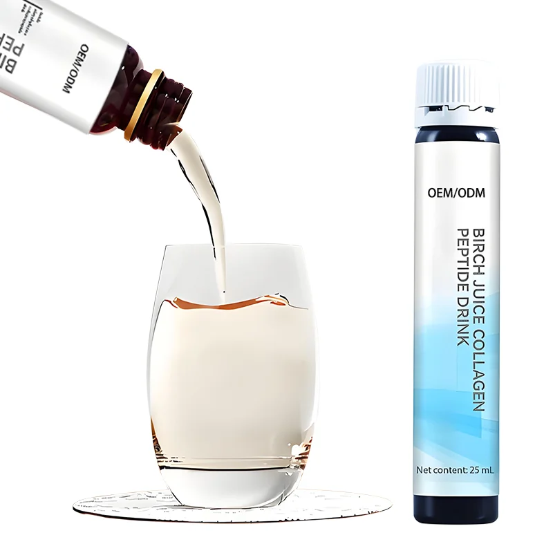OEM/ODM Premium Birch Water Collagen Peptide Drink 6000mg Food Supplements for Skin Elasticity &Joint Health Support