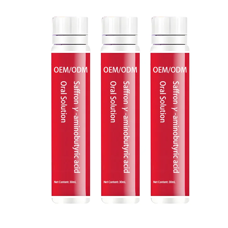 Premium Saffron Extract Gamma Aminobutyric Acid Supplement Support Relaxation Improve Sleep Quality BCAA Oral Liquid