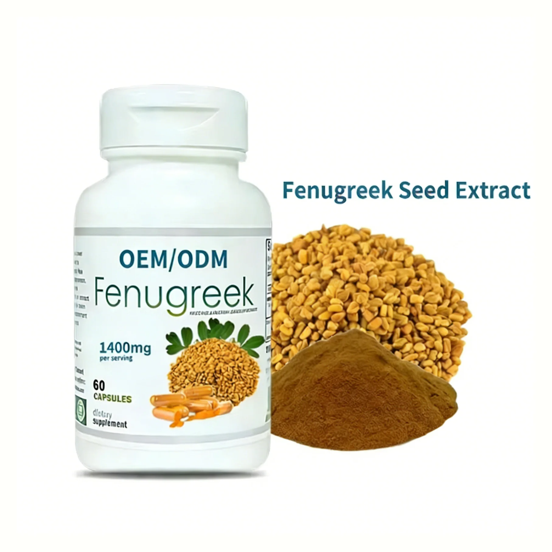 OEM ODM Promote Milk Production Extra Strength Fenugreek Extract Capsules Lactation Support Supplement Nursing Mothers