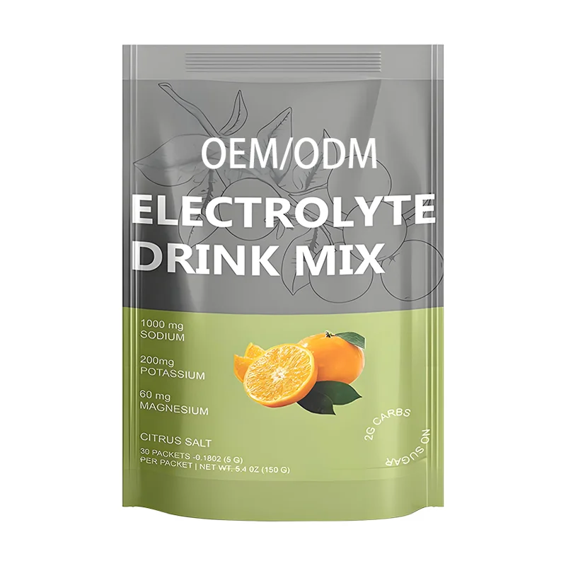 OEM Portable Vegan Electrolyte Powder Packets Quick Hydration Support Electrolyte Balance for Adults Sports Supplement