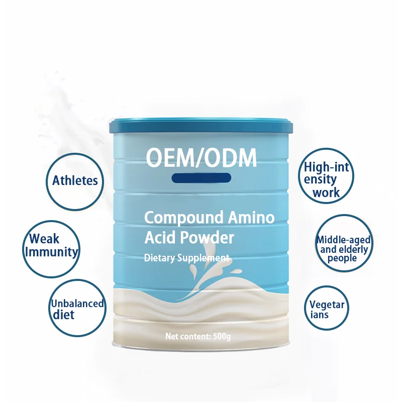 OEM Bulk BCAA Muscle Building Recovery Compound Amino Acid Powder Sports Nutrition Supplement Relief Fatigue