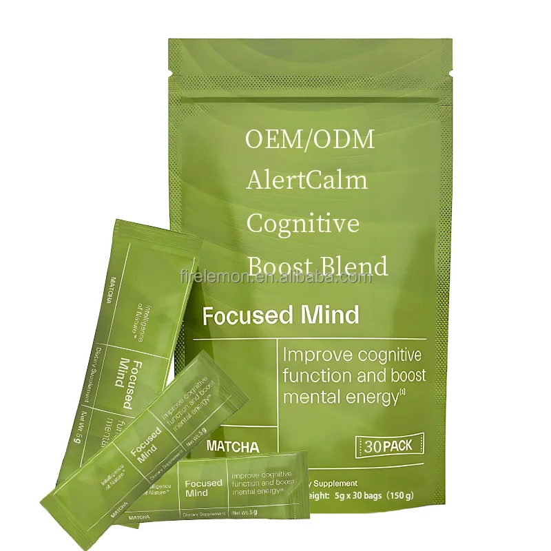 Customized Alert Calm Cognitive Boost Blend Supplement with Green Tea Extract Boost Cognitive Function & Mental Energy