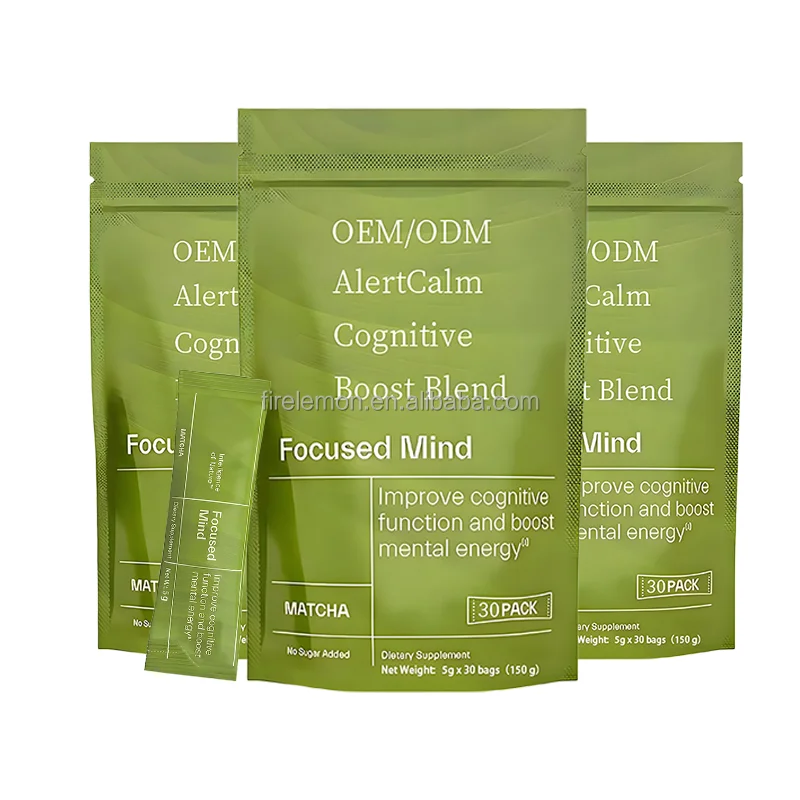 Customized Alert Calm Cognitive Boost Blend Supplement with Green Tea Extract Boost Cognitive Function & Mental Energy