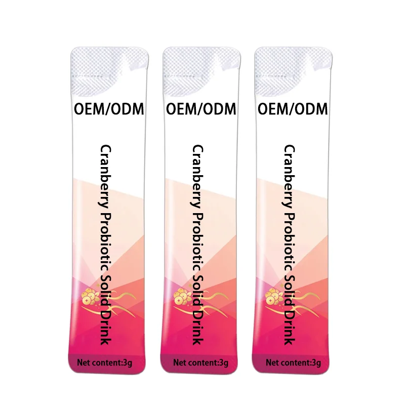 OEM/ODM Cranberry Probiotic Powder Support Female Vaginal Health and Digestive System Care Prebiotics Probiotics for Women