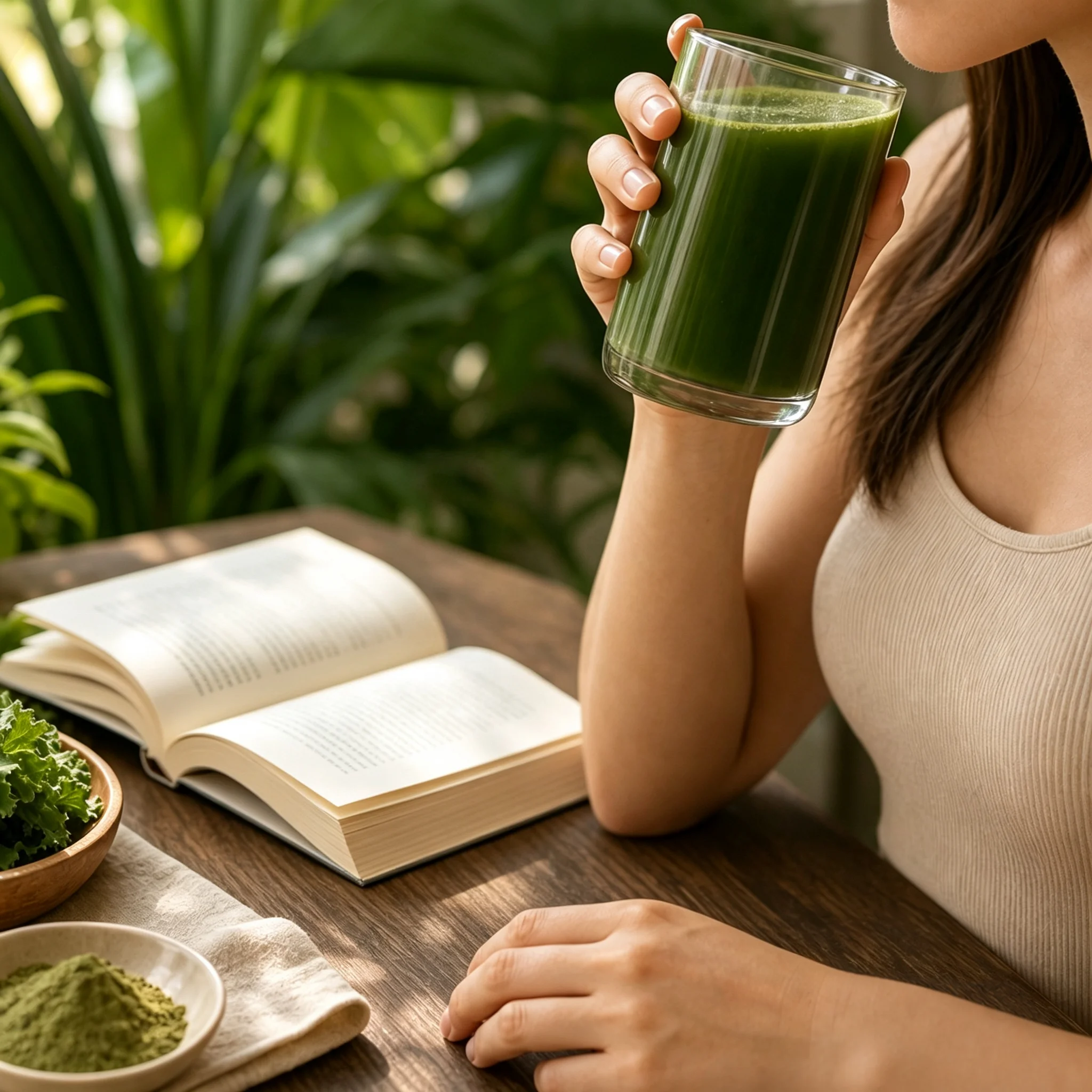 OEM Private Label Super Greens Powder Non-GMO Supplements with Vitamin Probiotics & Digestive Enzymes Herbal Supplement
