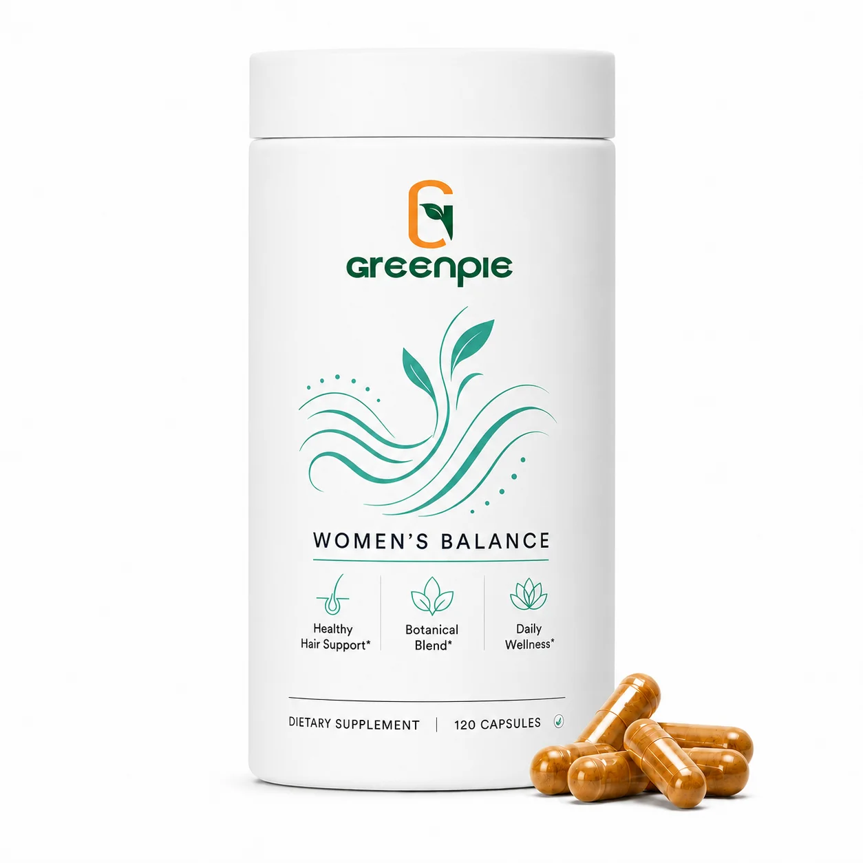 Greenpie GMP Factory Hair Vitamins Biotin Bioactive Keratin Hair Growth Supplements Women's Balance Capsules