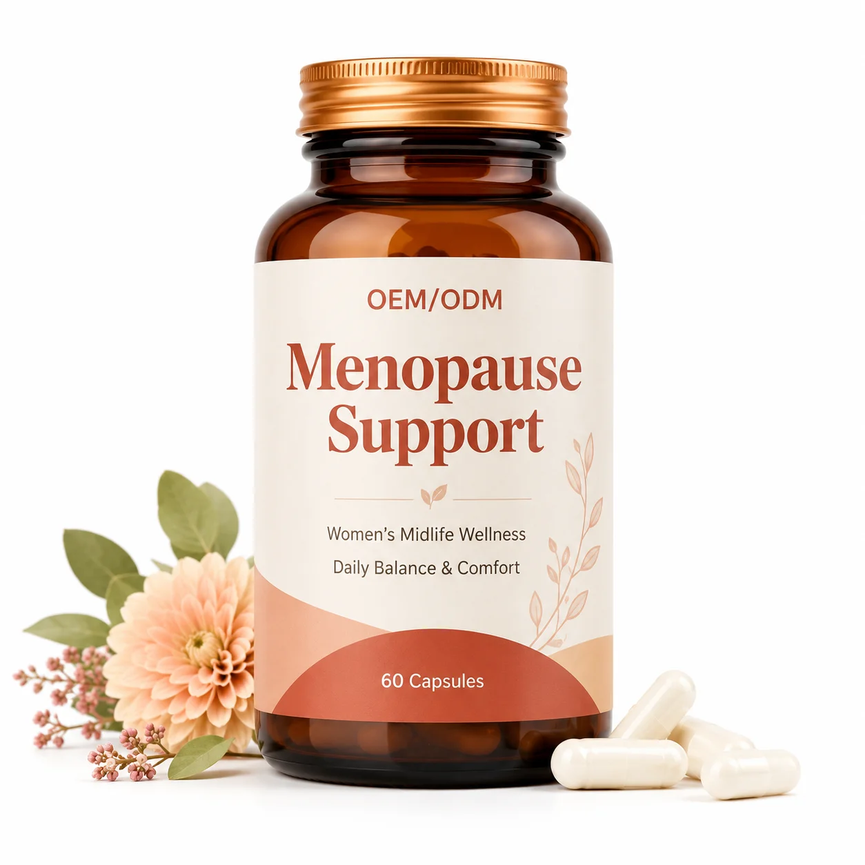 Greenpie OEM Menopause Herbal Supplements Hormonal Balance Women Female Hormone Balance Menopause Capsules