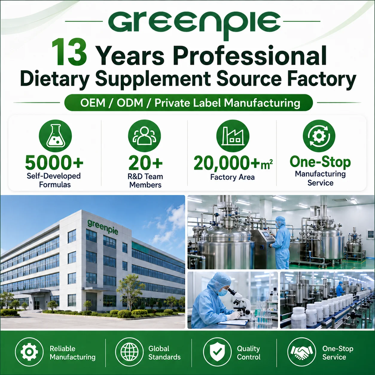 Greenpie OEM Menopause Herbal Supplements Hormonal Balance Women Female Hormone Balance Menopause Capsules