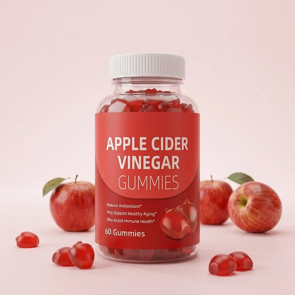 Manufacturers OEM ODM Natural Energy Supplement Private Label Sugar-free Apple Cider Vinegar Gummies for Adult