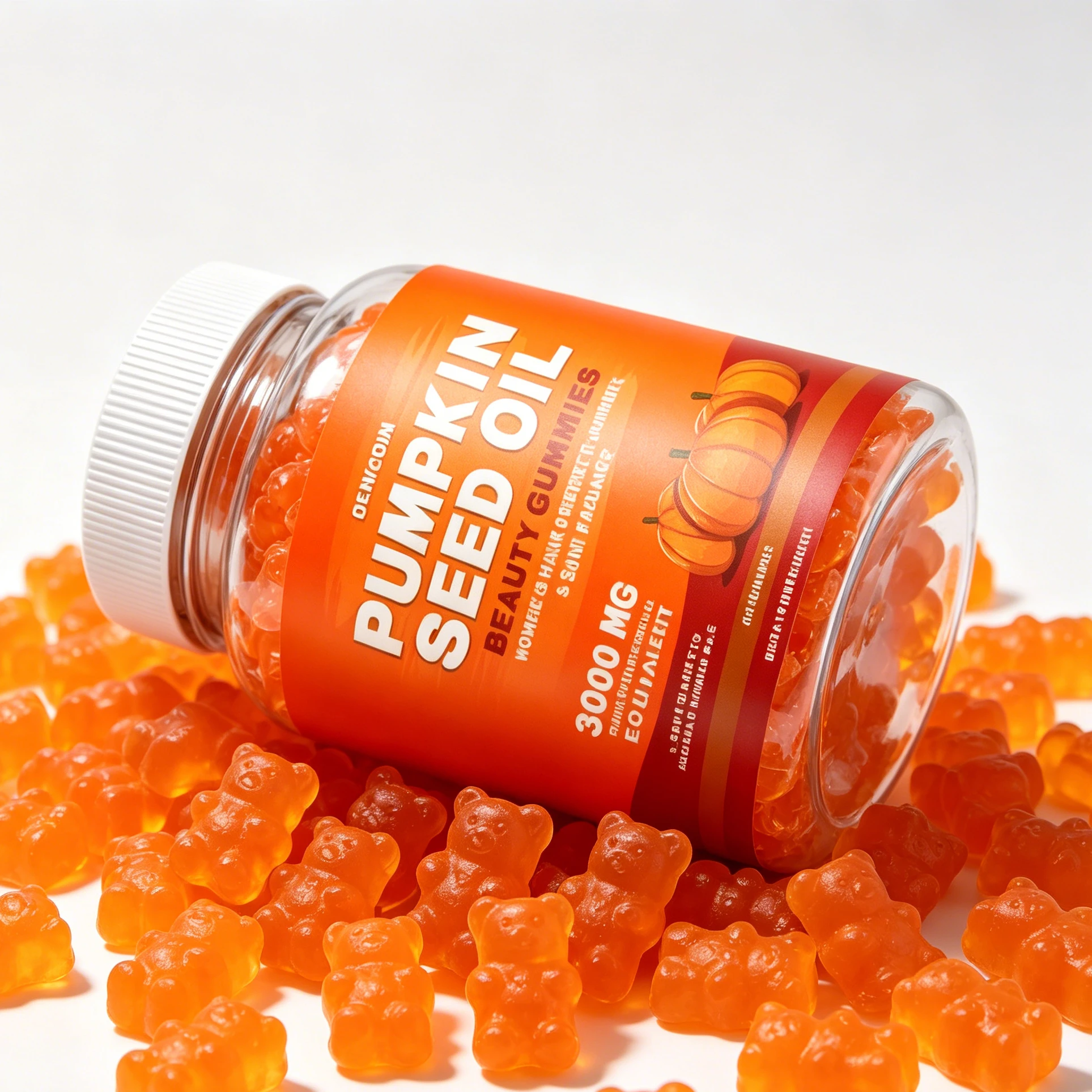 Bulk Beauty Gummies with Pumpkin Seed Oil Vitamin C Biotin Antioxidant Health Supplements Support Women Skin Hair Growth