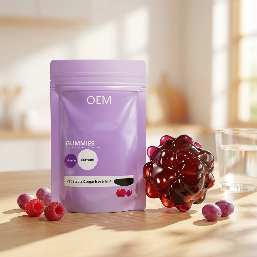 OEM&ODM Wholesale Customization Vitamin Sugar-free Bulk Gummy Candy Bear Various Flavors Shapes & Colors Gummies Supplement