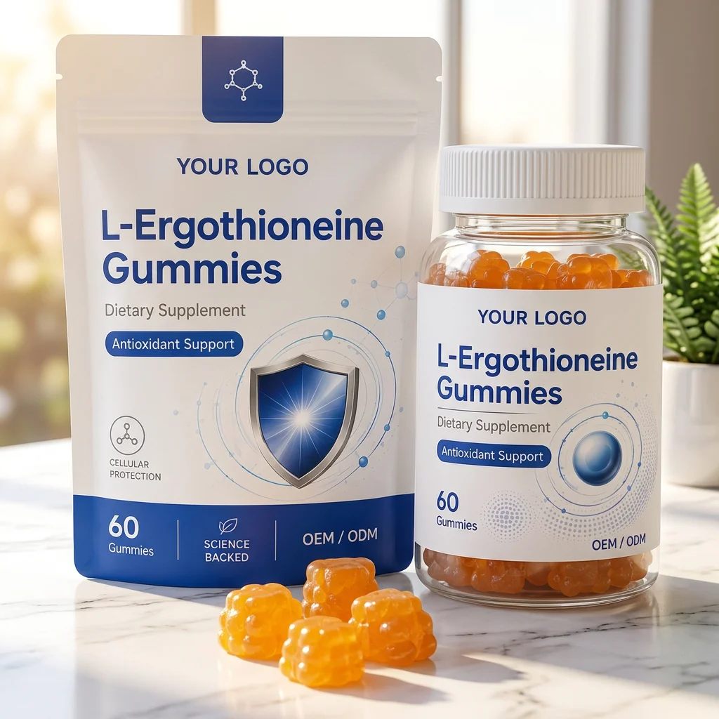 OEM ODM L-Ergothioneine Gummies Dietary Supplement Health Sugar Free Gummy Custom Formula and Packaging