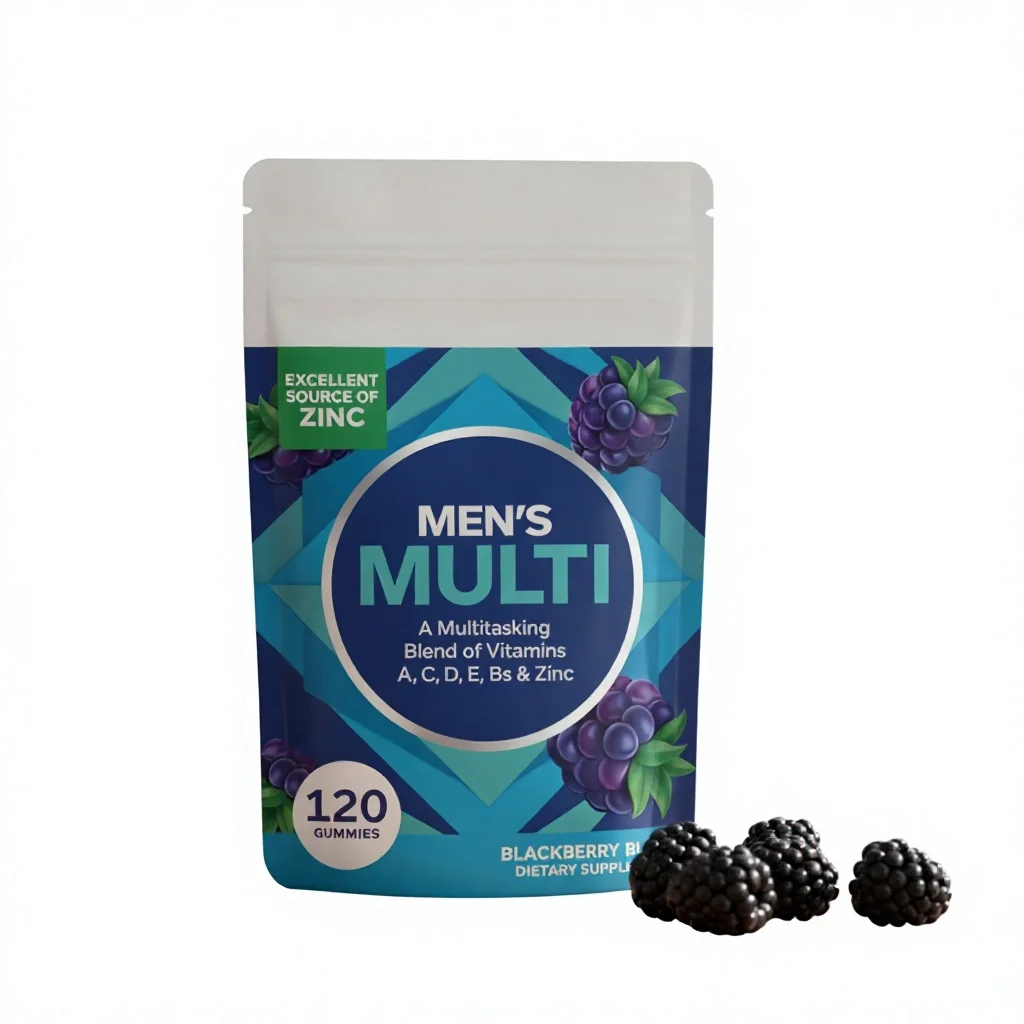 Wholesale Private Label Multivitamin Gummies for Men Vitamin a C Healthy Gummies Male Vitality Supplement
