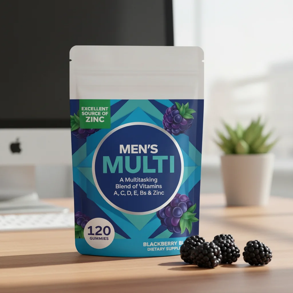 Wholesale Private Label Multivitamin Gummies for Men Vitamin a C Healthy Gummies Male Vitality Supplement
