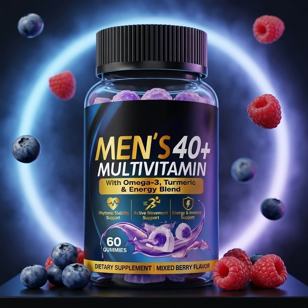 Wholesale Custom Formula Flavor Sugar Free Halal Vegan Men's Wellness Gummies 60pcs Non-GMO for Vegetarianism Gummy 5000mg