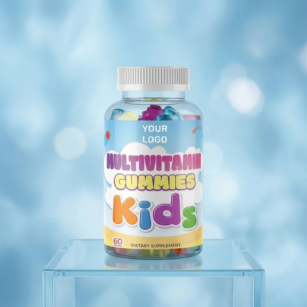 Wholesale Customization Kid Multivitamin Gummies Gluten Free Various Shape & Flavor Gummy Candy Supplements