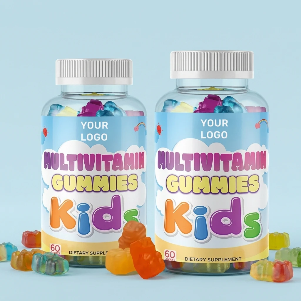 Wholesale Customization Kid Multivitamin Gummies Gluten Free Various Shape & Flavor Gummy Candy Supplements
