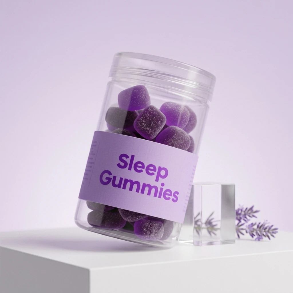OEM/ODM Private Label Natural Sleeping Gummies for Kid Adult Natural Vegan Fruit Flavor Gummy Candy Sleep Supplement