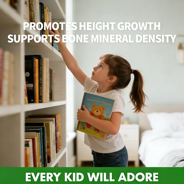 OEM ODM Kid Height Growth Gummies Multivitamin Vegan Gummies Bone Tall Growth Nutritional Supplements Private Label