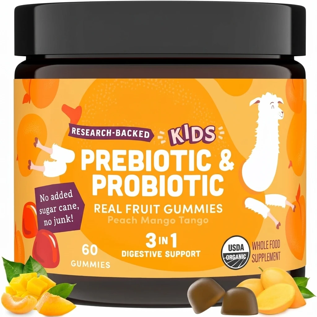 Wholesale Prebiotics and Probiotics Multivitamin Gummies for Kid Daily Fresh Fruit Flavor Gummies Supplement