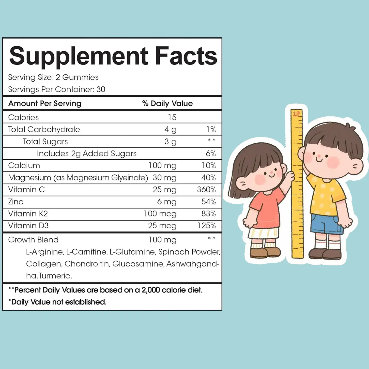 Wholesale Private Label Vitamin C D3 Function Gummies with Calcium Magnesium Gummies for Kid Growth Health