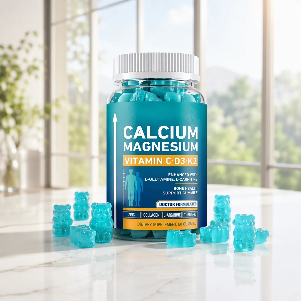 Wholesale Private Label Vitamin C D3 Function Gummies with Calcium Magnesium Gummies for Kid Growth Health