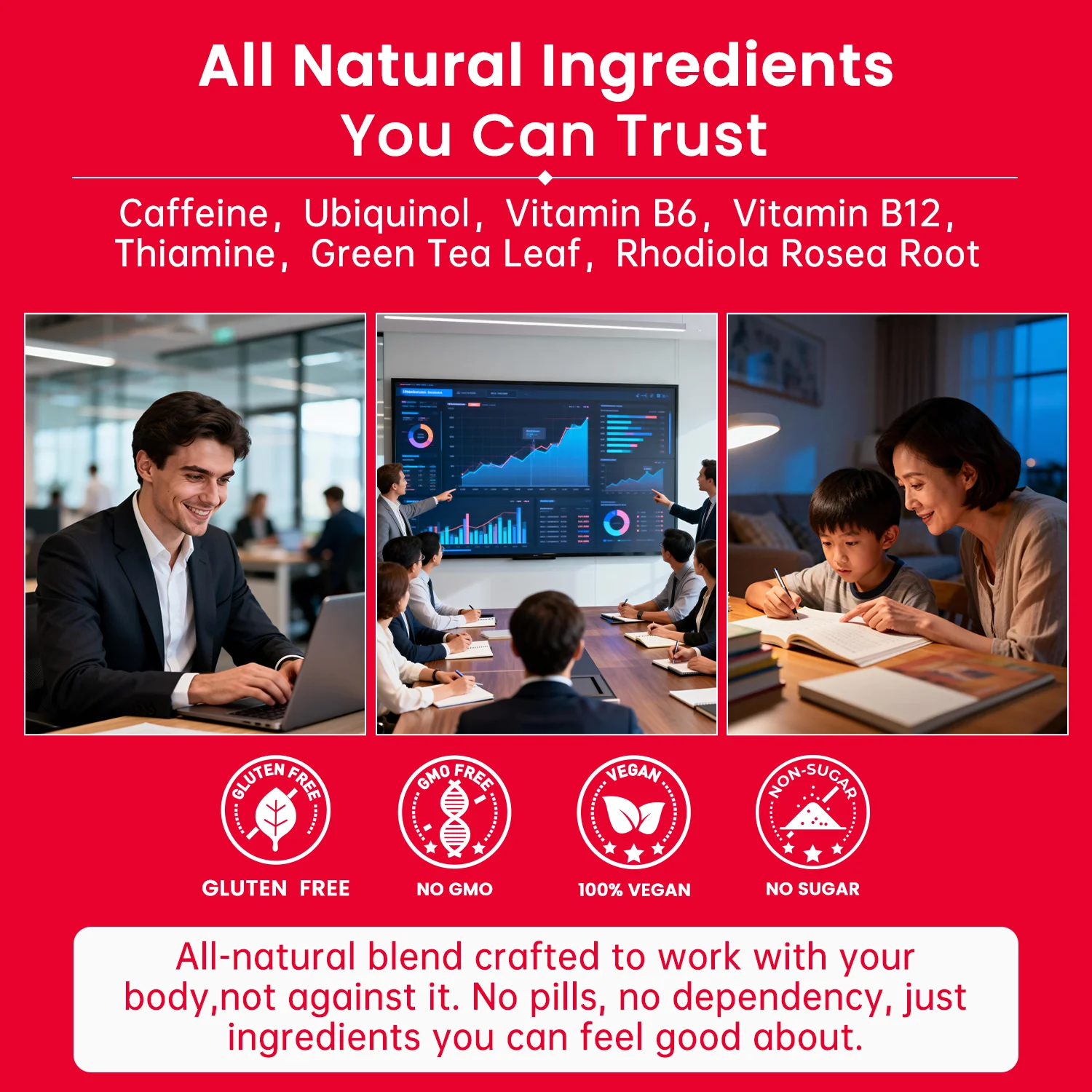 LIFEWORTH Focus and Alertness Supports Energy Boost Oral Spray with Rhodiola, Vitamin B12, B6 and Ubiquinol