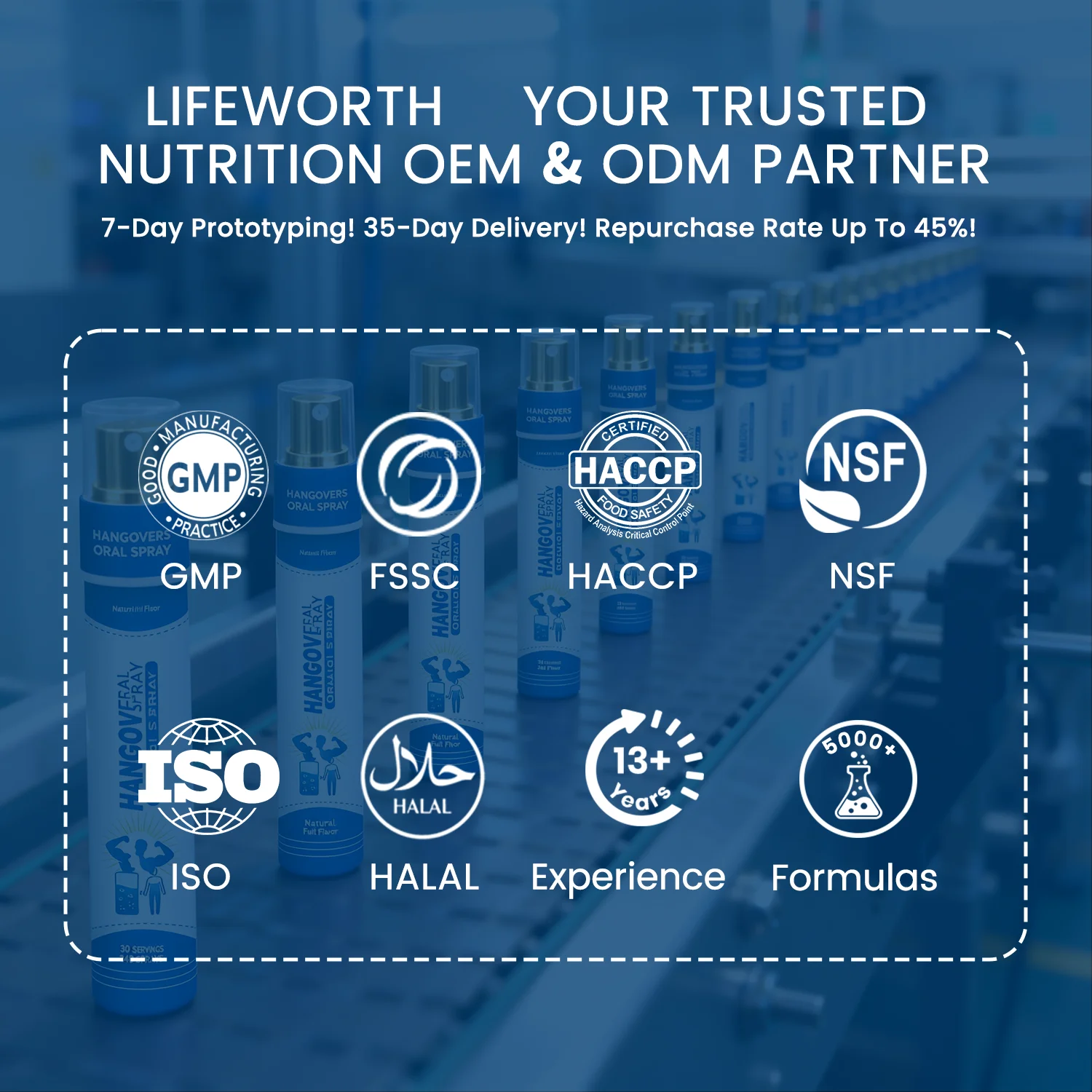LIFEWORTH Alcohol Breakdown Liver Support Hangovers Oral Spray Supplement with Choline L-Cysteine