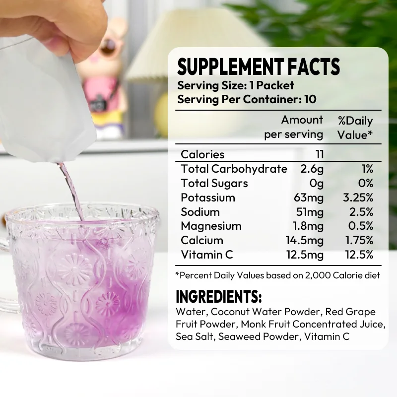 LIFEWORTH Fruit Flavor Electrolyte Liquid Packets Hydration and Vitamin Supplements