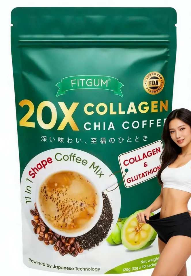 Original Collagen Instant Coffee with Chia Seeds Sweet Chocolate Flavor Bagged