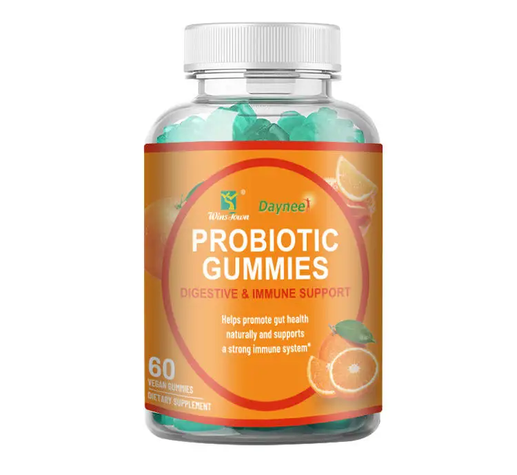 Vegan Probiotic Prebiotic Gummies, Gut Balance Dietary Supplement