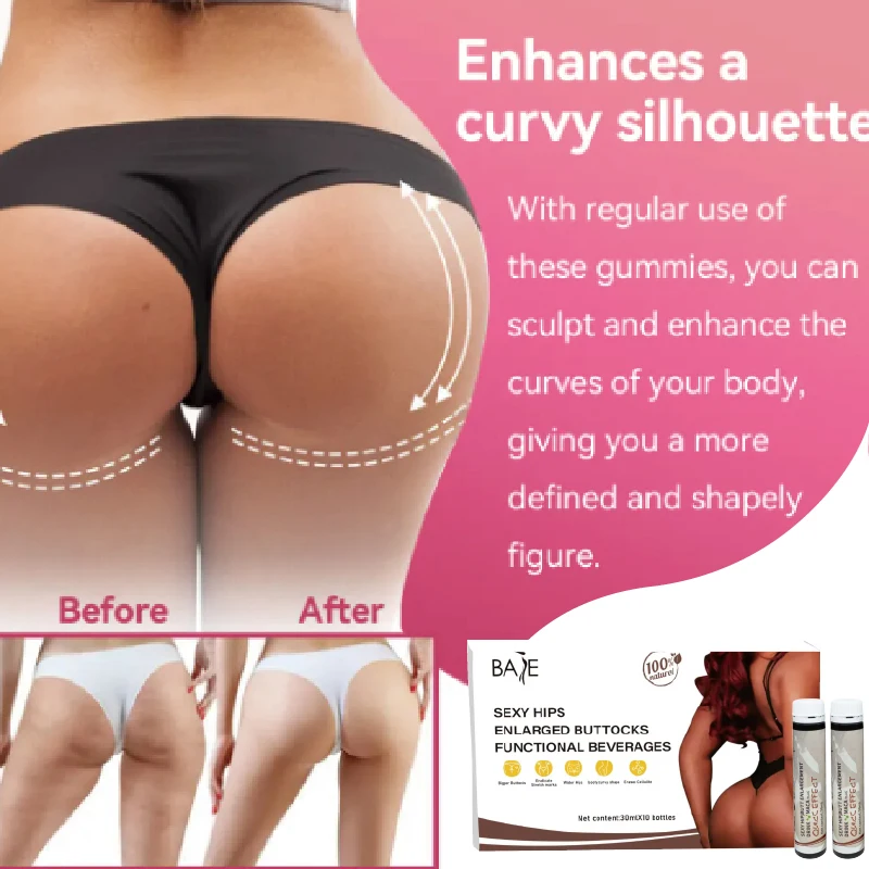 OEM/ODM Natural Beauty Products for Bigger Buttocks Hip Enlargement Liquid Curvy Butt Enhancer BBL Beverage