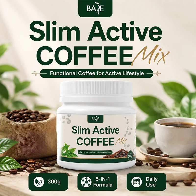 Premium Slim Active Functional Coffee Mix 5-in-1 Complex Powder Supplement for Optimized Metabolism & Sustained Active Living