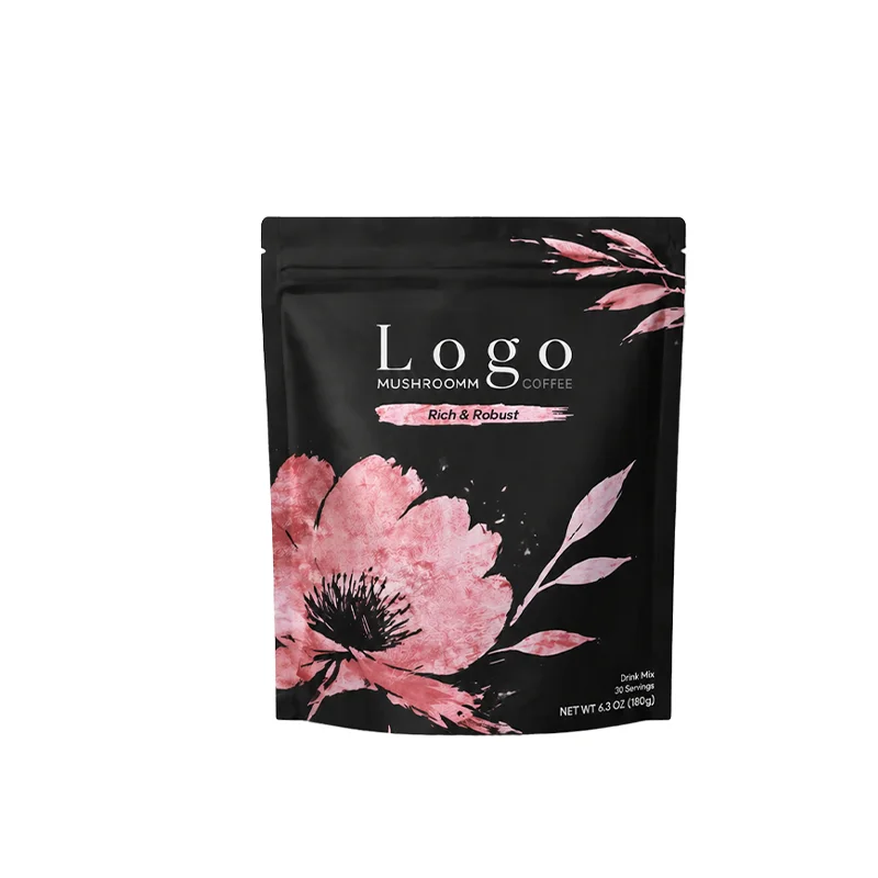 Functional Mushroom Coffee Mix Powder Rich Flavor Wellness Mushroom Blend Instant Coffee for Support Focus Easy Routine