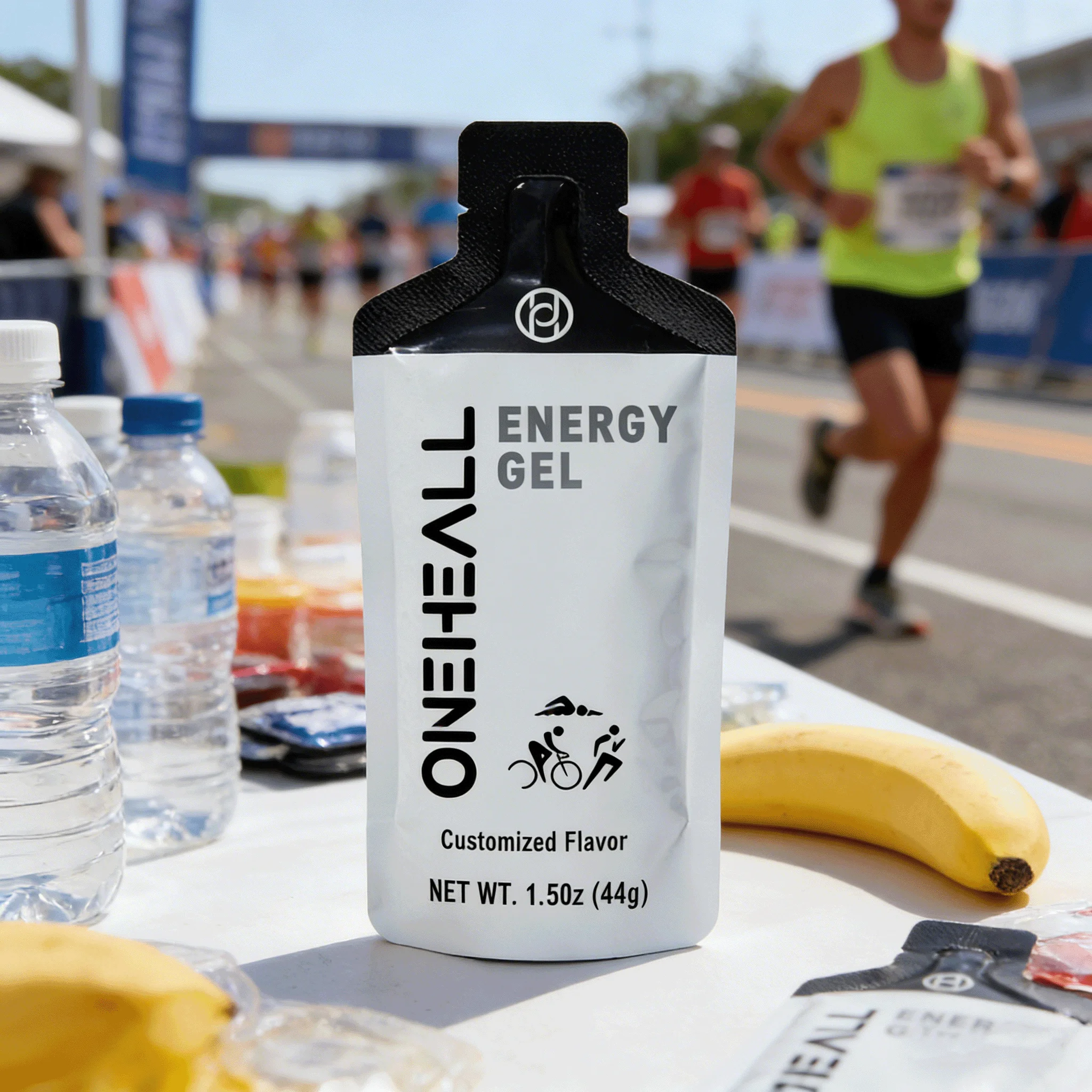 OEM ONEHEALL Energy Gel Drink Efficient Release Extra Strength Provide Energy Free Sample Sports Supplement 24-Month Shelf Life