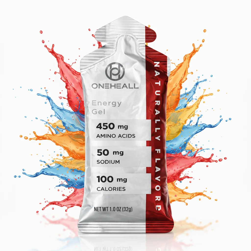 ONEHEALL Energy Gel Sports Nutrition Electrolytes Adult Use Health Food Grade GMO Free Energy Management