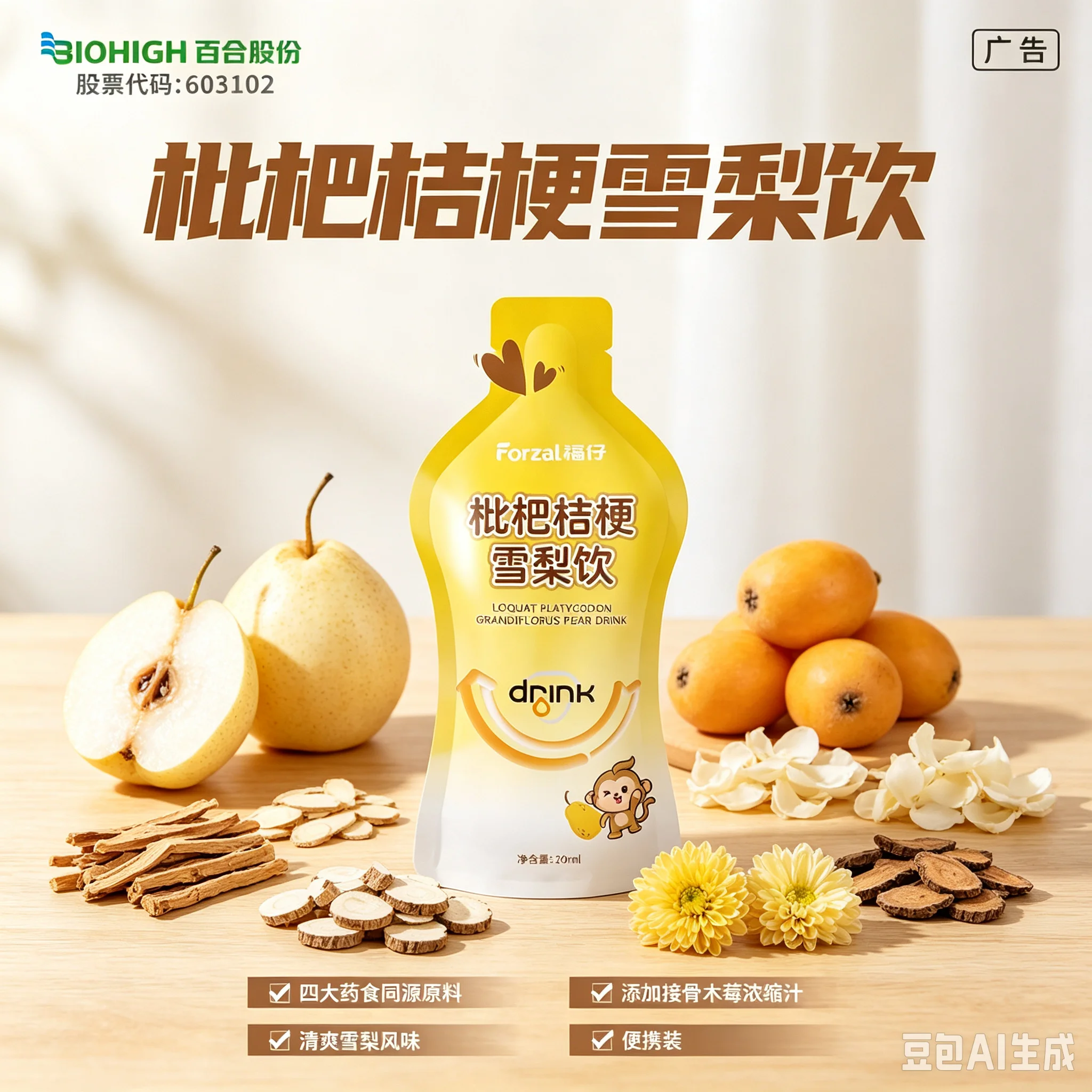 Loquat, Platycodon & Snow Pear Beverage