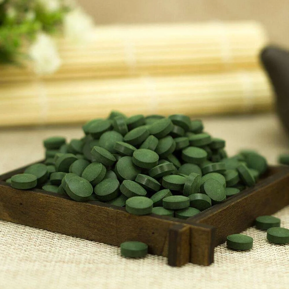 Wholesale Customized OEM Spirulina Supplement 800mg Adult Immune & Gut Health Energy Tablets Food Grade