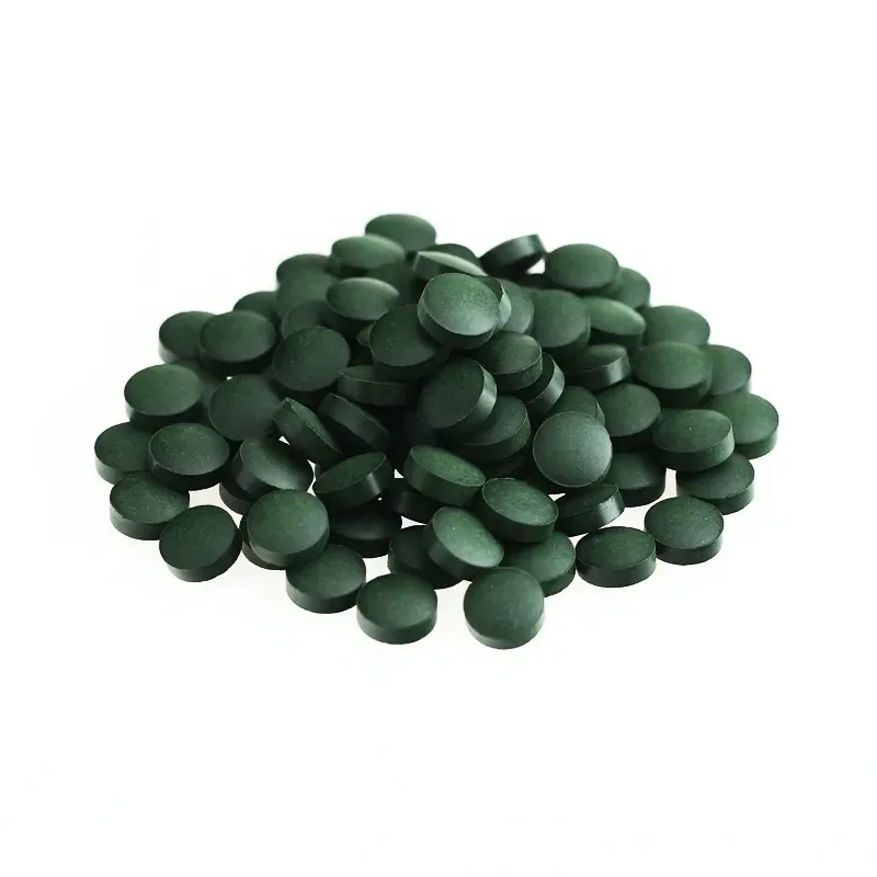 Wholesale Customized OEM Spirulina Supplement 800mg Adult Immune & Gut Health Energy Tablets Food Grade