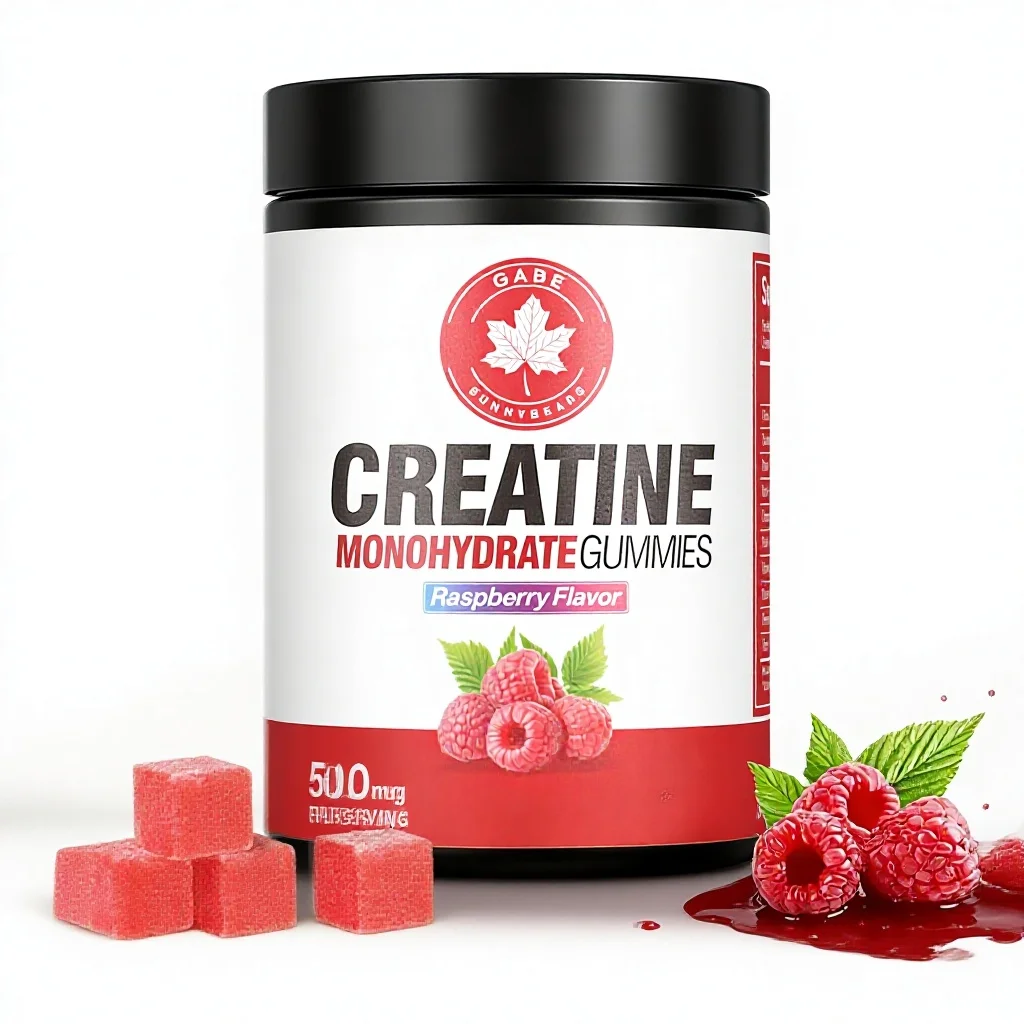 GABE SUNNYBEARS Creatine Gummies NSF Certified Antioxidant 5g Monohydrate Per Serving Taurine B12 Raspberry Flavor 160 Count Men