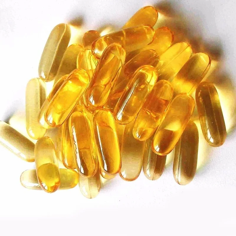 OEM Cod Liver Oil Softgel 500mg Omega 3 Fatty Acids With DHA EPA Fish Oil Capsules Support for Heart Brain Immunity Health