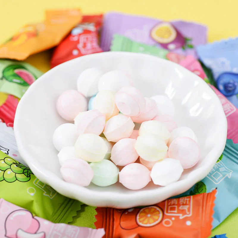 Wholesale Fruit Flavored Fresh Breath Sugar Free Vitamin C Mint Candy Tablet