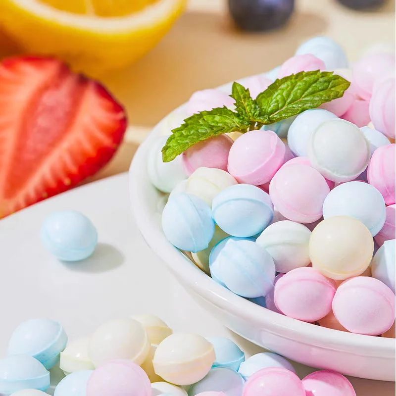 Wholesale Fruit Flavored Fresh Breath Sugar Free Vitamin C Mint Candy Tablet