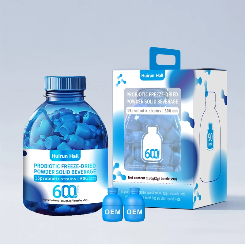 Customizable OEM Probiotic Freeze-Dried Powder Gut Health Supplement Instant Drink with Unique Flavor and Packaging