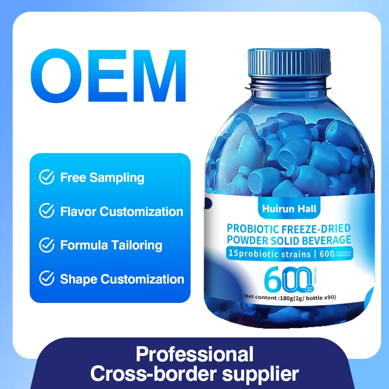 Customizable OEM Probiotic Freeze-Dried Powder Gut Health Supplement Instant Drink with Unique Flavor and Packaging