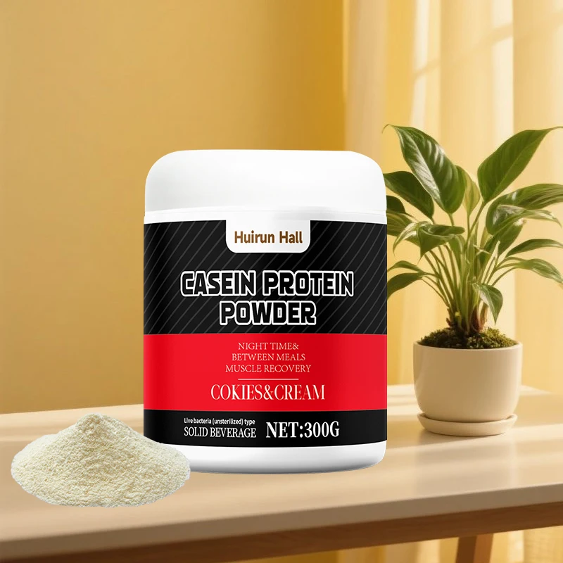 OEM Slow-Digesting Nighttime Recovery Supplement Custom Flavor Casein Protein Powder for Muscle Growth Plant-Based Beverage