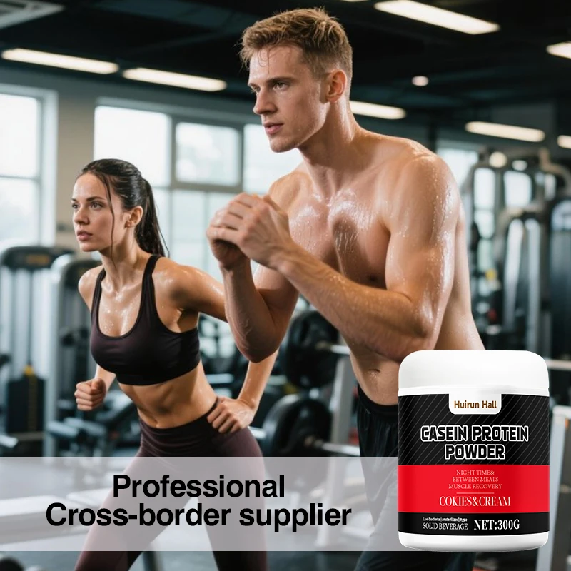 OEM Slow-Digesting Nighttime Recovery Supplement Custom Flavor Casein Protein Powder for Muscle Growth Plant-Based Beverage