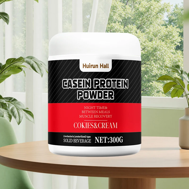 OEM Slow-Digesting Nighttime Recovery Supplement Custom Flavor Casein Protein Powder for Muscle Growth Plant-Based Beverage