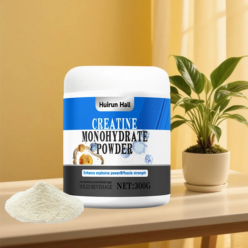 OEM Creatine Monohydrate Powder Plant-Based Pre-Workout Supplement for Muscle Strength Endurance Recovery Fitness Gym Nutrition